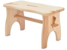 MAT stolička 38x19x21cm, nosnosť 100kg drevo borovice