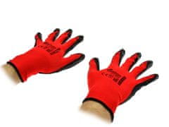 GEKO Pracovné rukavice 10" Red Nitril