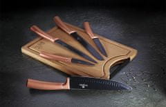 Berlingerhaus Sada nožov s nepriľnavým povrchom + lopárik 6 ks Rosegold Metallic Line