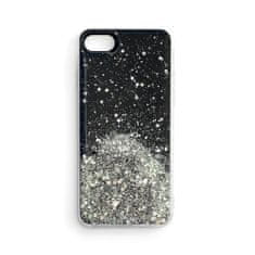 IZMAEL Wozinsky Star Glitter silikónové puzdro pre Apple iPhone SE 2020/iPhone 7/iPhone 8/iPhone SE 2022 - Čierna KP8649