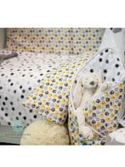 BELISIMA 5-dielne posteľné obliečky Mačiatka 100/135 žlté
