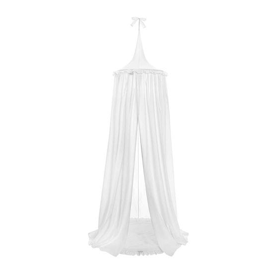 BELISIMA Závesný stropný luxusný baldachýn-nebesá + podložka biela