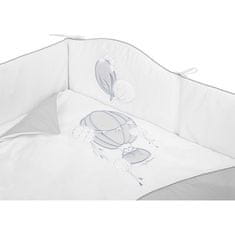 BELISIMA 3-dielne posteľné obliečky Ballons 100/135 šedej