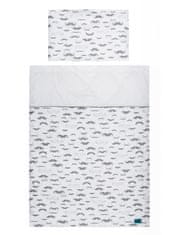 BELISIMA 5-dielne posteľné obliečky Little Man 100/135 šedej