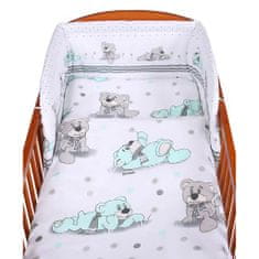NEW BABY 2-dielne posteľné obliečky 100/135 cm šedý medvedík