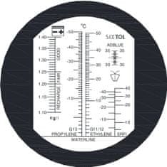 SIXTOL Refraktometer na meranie prevádzkových kvapalín automobilu + AdBlue, SIXTOL