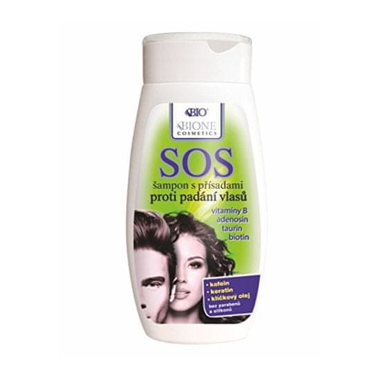Bione Cosmetics SOS šampón s prísadami proti padaniu vlasov 260 ml