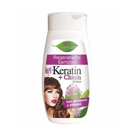 Bione Cosmetics Regeneračný šampón Keratin + Chinin 260 ml