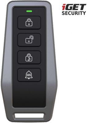 Diaľkové ovládanie alarmu v podobe kľúčenky iGET SECURITY EP5 príslušenstvo diaľkové ovládanie pre alarm ovládacia kľúčenka bezpečná domácnosť inteligentná domácnosť zabezpečenie domácnosti smart domácnosť najvyššie šifrovanie príslušenstvo pre alarm
