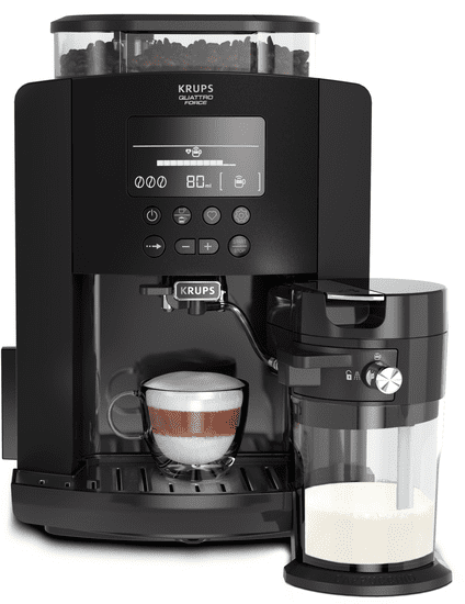 KRUPS Automatický Kávovar EA819N10 Arabica Latte čierny