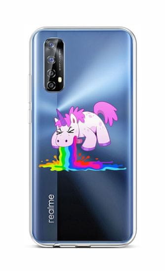 TopQ Kryt Realme 7 silikón Rainbow Splash 62087