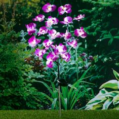Vidaxl Solární lampa HI Garden ve tvaru orchideje, 75 cm