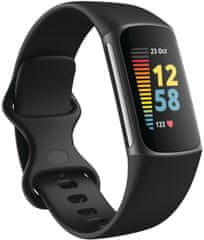 Fitbit Charge 5, Black/Graphite Stainless Steel