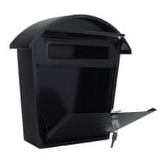 Rottner Jesolo poštová schránka čierna | Cylindrický zámok | 36 x 38 x 13.5 cm