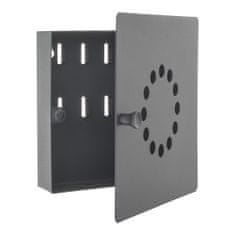 Key Point 10 skrinka na kľúče čierna | Magnetický uzáver | 22 x 22 x 5 cm