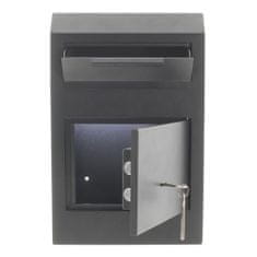 Rottner Cashmatic Basic sejf s vhadzovacím mechanizmom čierny | Trezorový zámok na kľúč | 25 x 38 x 11.5 cm
