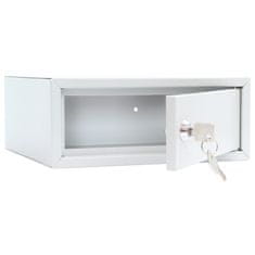 Home Case 1 nábytkový sejf sivý | Cylindrický zámok | 25 x 10 x 23 cm