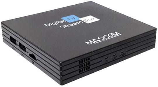 multimediálny centrum Mascom MC a101T/C android 4k dvb-tv usb slot sd karty