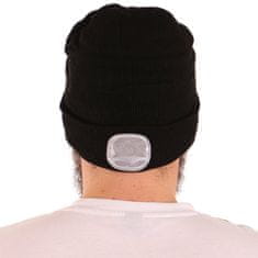 SIXTOL Čiapka s čelovkou 45lm, nabíjací, USB, univerzálna veľkosť, bavlna/PE, čierna