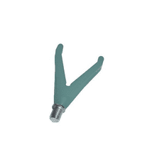 DAEMONS rohatinka gumová SOFT s čapom W3/8" zelená varianta: predná "V"