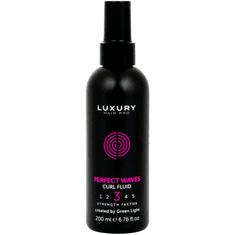 Green Light Fluid na usmernenie vlnitých vlasov Luxury Perfect Waves Curl Fluid 200 ml