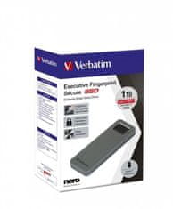 VERBATIM Executive Fingerprint sacure - 512GB (53656), šedá