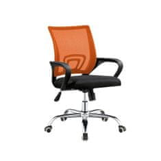 Timeless Tools Kancelárska otočná stolička s podrúčkami v rôznych farbách, oranžová