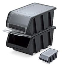 Plastový úložný box uzatvárateľný TRUCK PLUS 155x100x70 čierny 