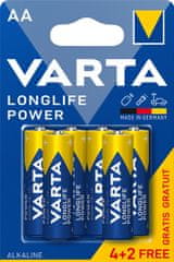 VARTA Batéria Longlife Power 4+2 AA 4906121436