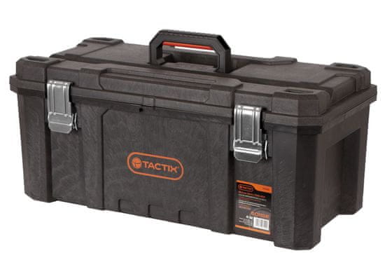 Tactix Plastový vodotesný kufor na náradie, 662 x 334 x 290 mm - TC320392