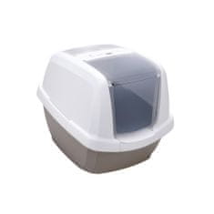 IMAC Krytý mačací záchod s uhlíkovým filtrom a lopatkou, sivý 62