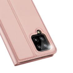 Dux Ducis Skin Pro knižkové kožené puzdro na Samsung Galaxy A22 4G, ružové