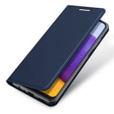 Dux Ducis Skin Pro knižkové kožené puzdro na Samsung Galaxy A22 4G, modré