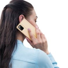 Dux Ducis Skin Pro knižkové kožené puzdro na Samsung Galaxy A03s, zlaté