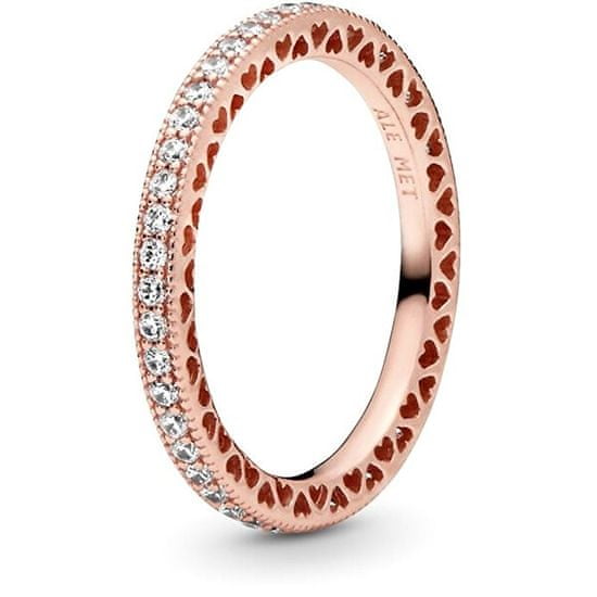 Pandora Luxusný bronzový prsteň 180963CZ