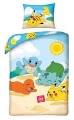 Halantex Posteľná Bielizeň, Pokémon Pláž, Bavlna, 140 X 200 Cm, 70 X 90 Cm