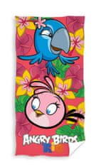 Carbotex Osuška, Angry Birds, Rio, ružová, 140 x 70 cm