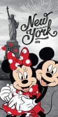 Jerry Fabrics Osuška, Mickey a Minnie v New Yorku, 140 x 70 cm