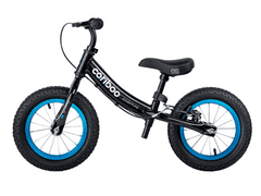 Movino Detské odrážadlo ADVENTURE s brzdou, nafukovacie kolesá 12'', čierno-modré R-004-MC