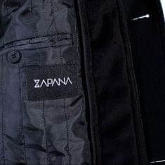 Zapana Pánsky vlnený kabát s prímesou kašmíru Octave čierny L