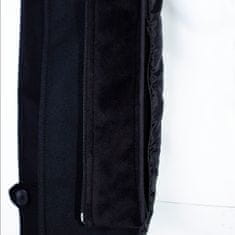 Zapana Pánsky vlnený kabát s prímesou kašmíru Octave čierny XL