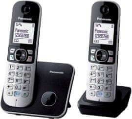PANASONIC KX-TG6812FXB DUO bezdrátový telefon