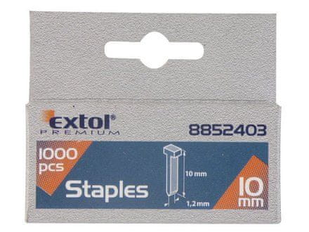 Extol Premium Klince (8852404) do sponkovacej pištole 1000ks, dĺžka/L 12mm