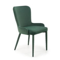 Halmar Jedálenská stolička K425 - tmavozelená / čierna
