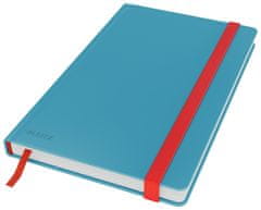 LEITZ Zápisník Cosy s tvrdými, hebkými deskami, linkovaný v kľudnej modrej farbe. 