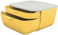 LEITZ Zásuvkový box Cosy v teplej žltej farbe. 