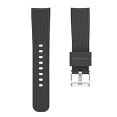 BStrap Silicone Line (Small) remienok na Samsung Galaxy Watch 3 41mm, black
