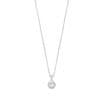 Elegantný strieborný náhrdelník s čírymi zirkónmi LP3104-1 / 1 (retiazka, prívesok)