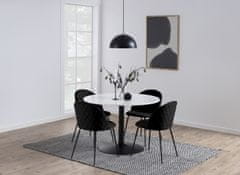 Design Scandinavia Jedálenský stôl okrúhly Tarifa, 110 cm, mramor