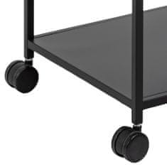 Design Scandinavia Servírovací stolík Newcastle, 85 cm, čierna